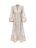 Multicolor Printed Midi Dress 1