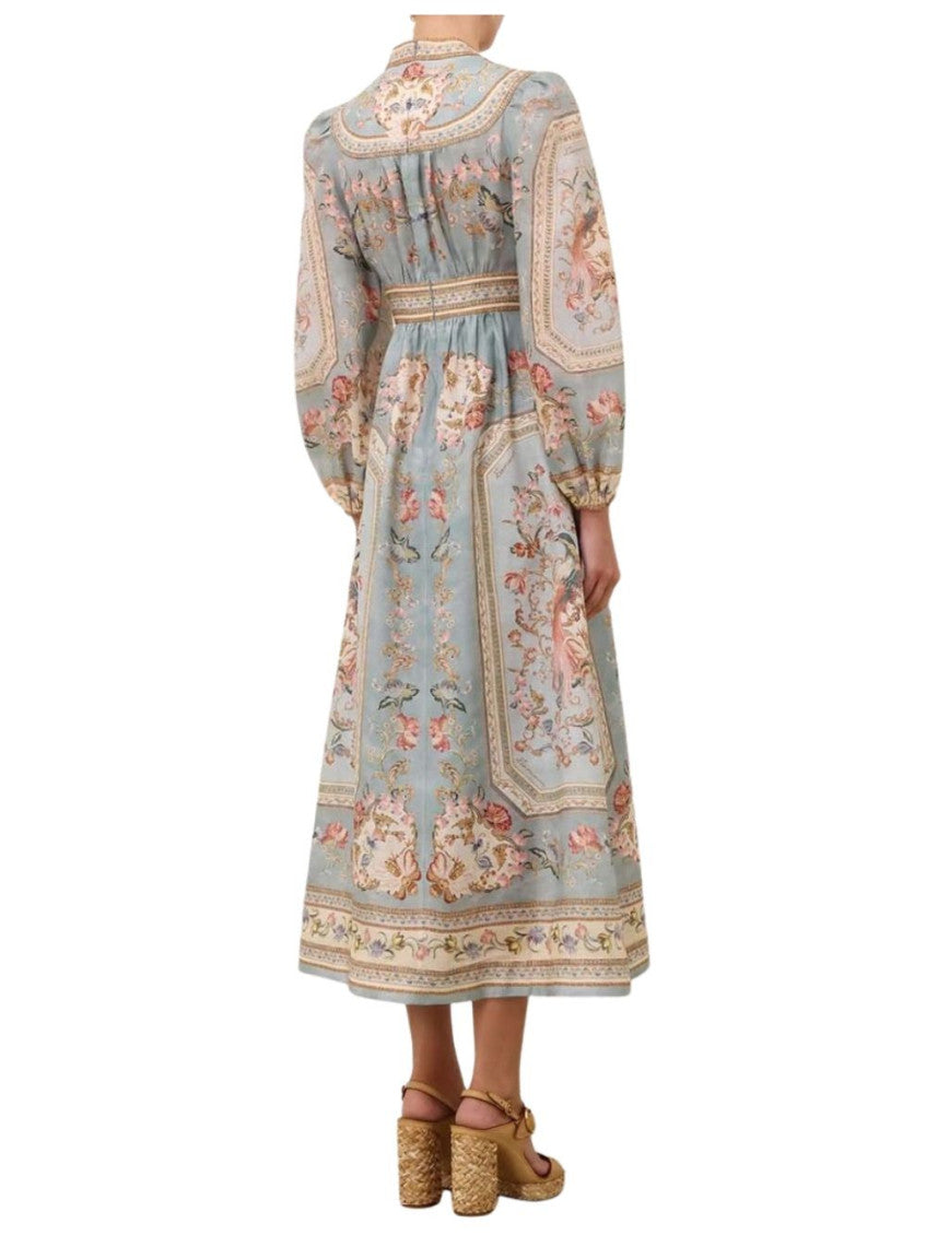 Multicolor Printed Midi Dress 4