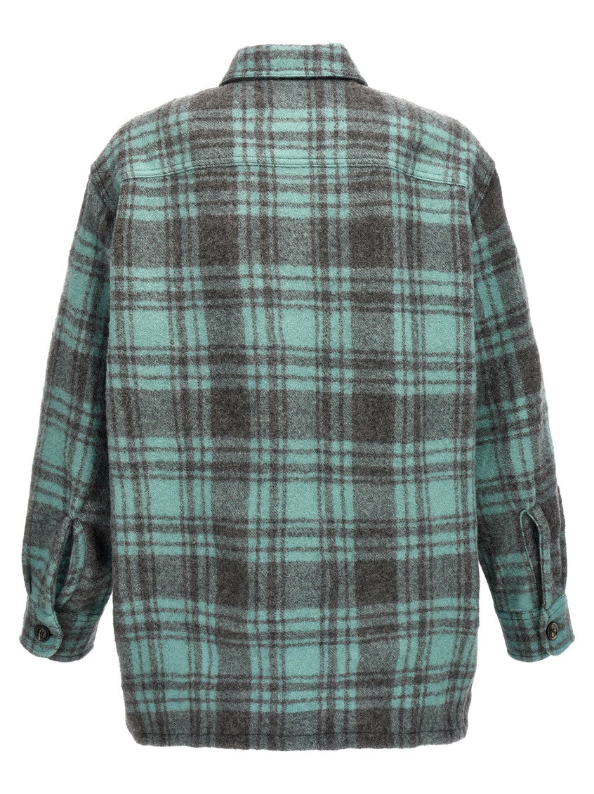 Light Blue Checks Overshirt 2