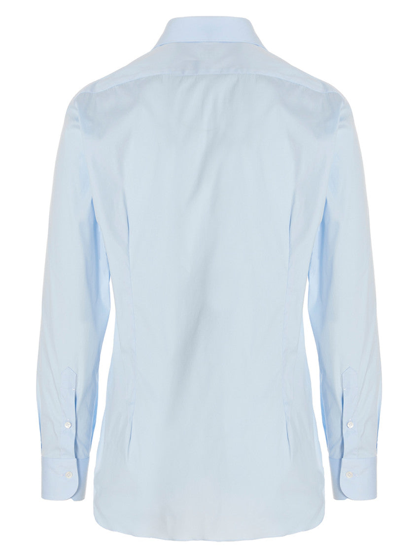 Light Blue Regular Solid Shirt 2