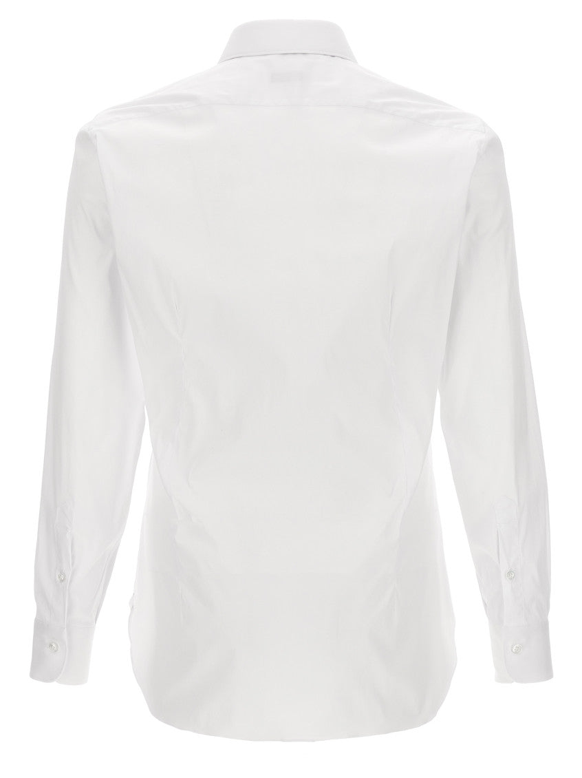 White Slim Solid Shirt 2