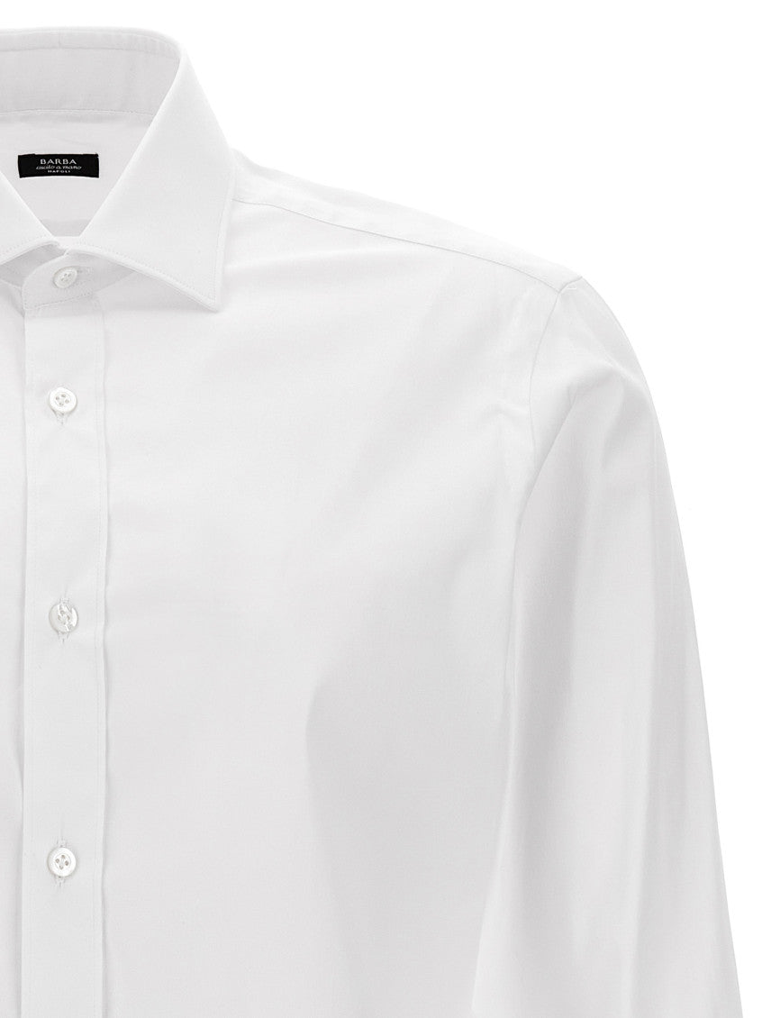 White Slim Solid Shirt 3