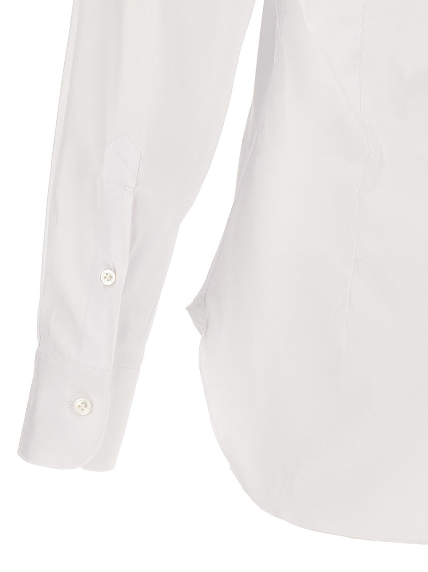 White Slim Solid Shirt 4