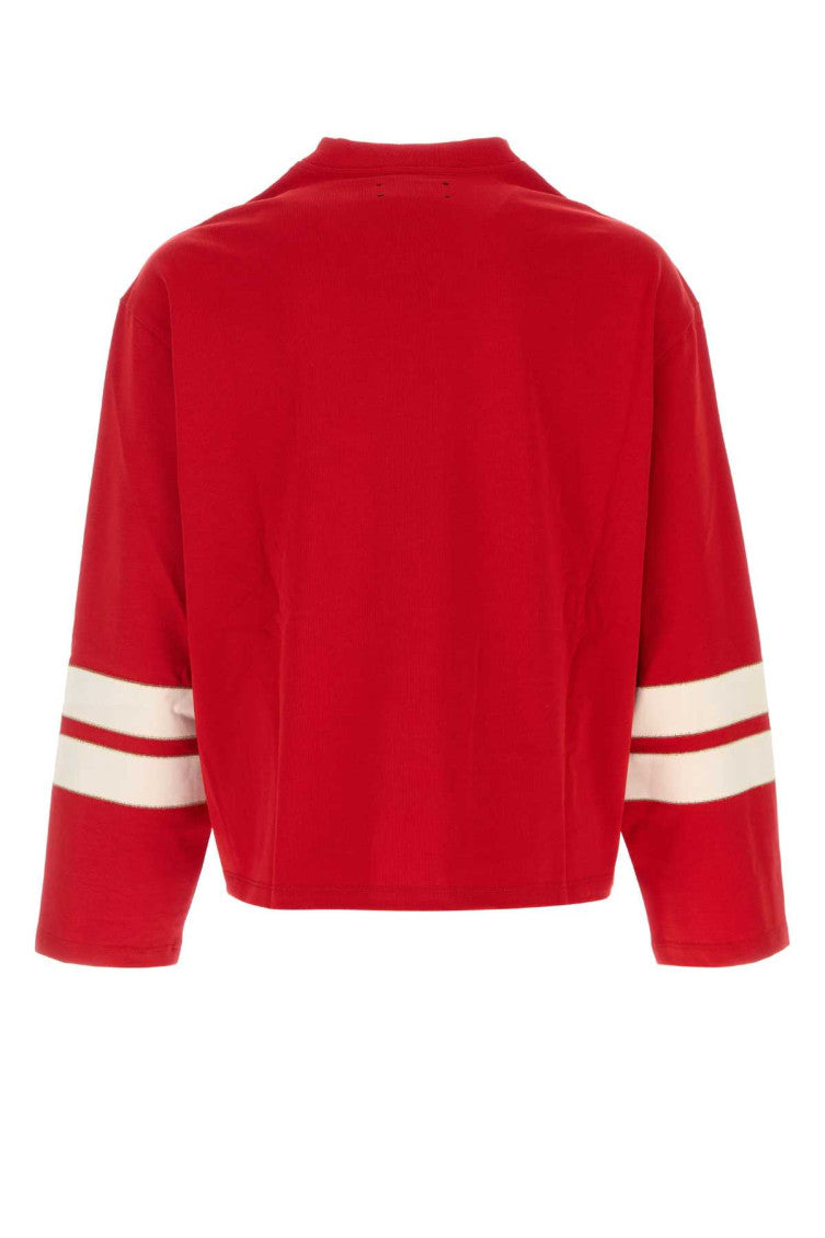 Red V Neck T-Shirt 2