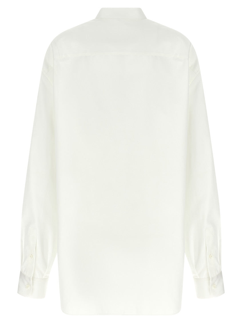 White Relaxed Textured Shirt 2