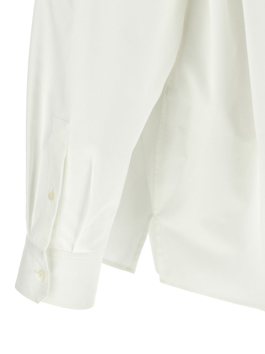 White Relaxed Textured Shirt 4