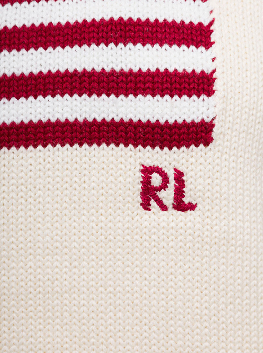 White Graphic Crew Neck Sweater 3