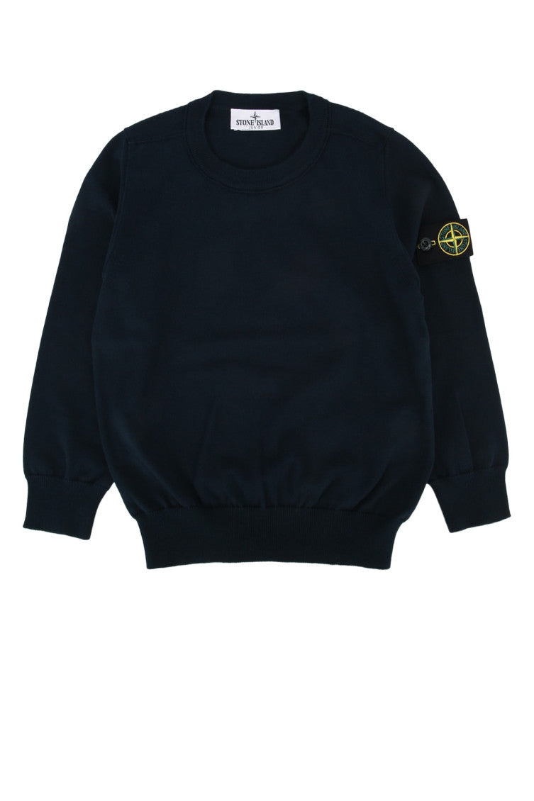 Kids Navy Blue Crew neck Sweatshirt 1