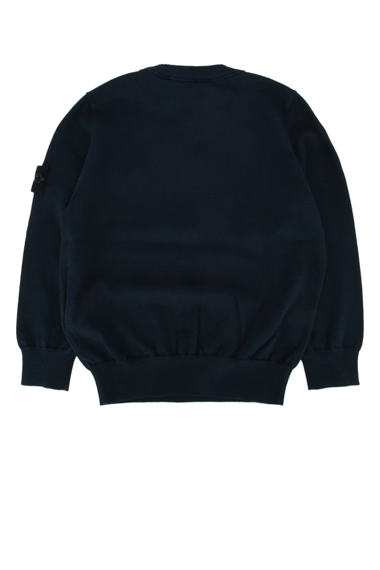 Kids Navy Blue Crew neck Sweatshirt 2