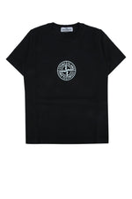 Kids Black Solid T-Shirt 1