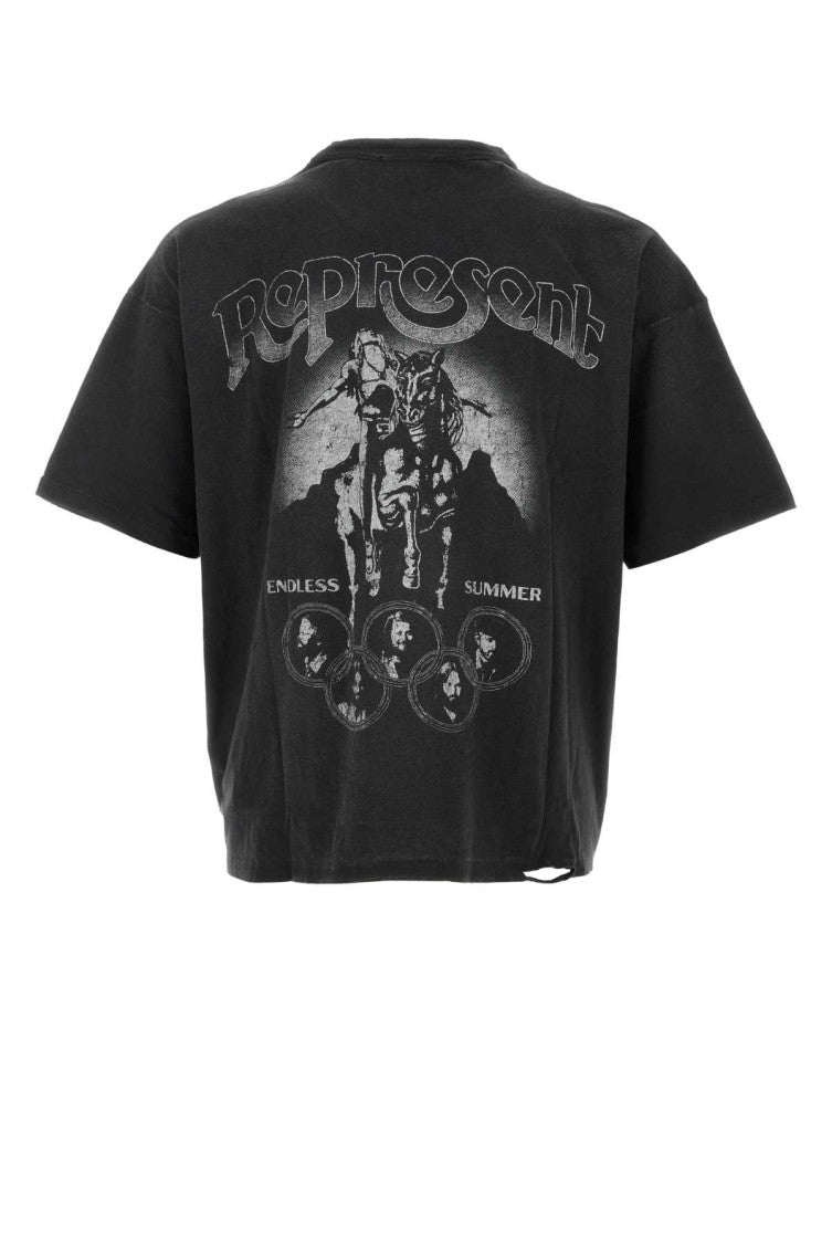 Black Crew Neck T-Shirt 2