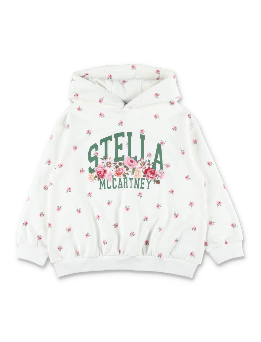 Girls White Logo Hoodie 1