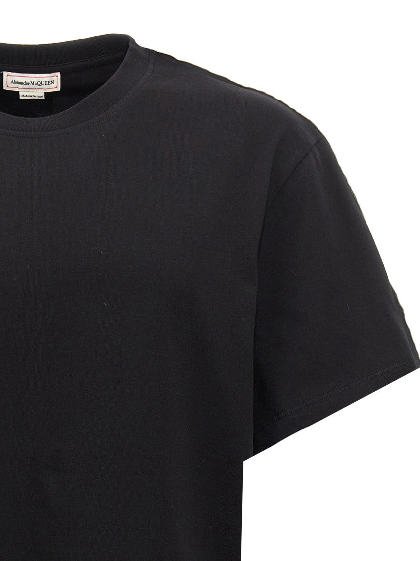 Black Contrast band t-shirt 3