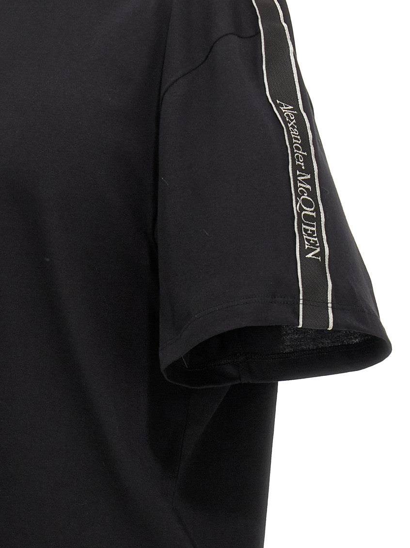 Black Contrast band t-shirt 4