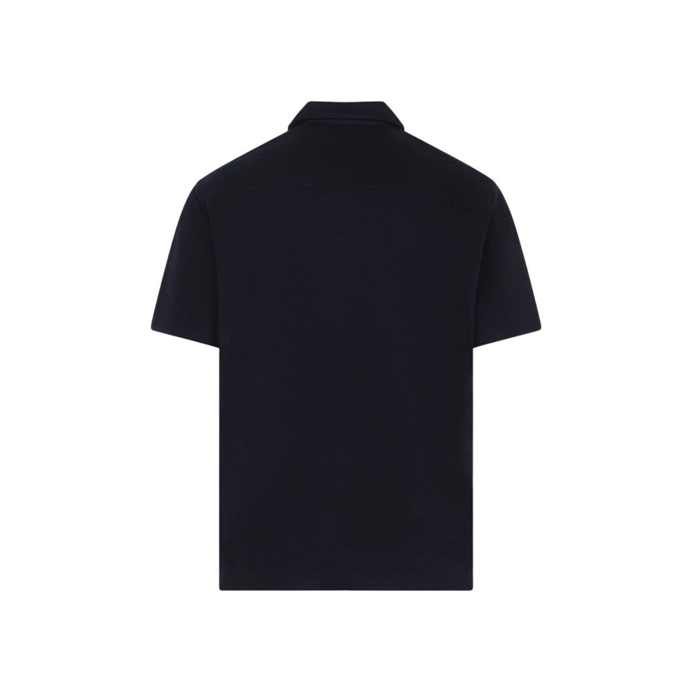Navy Blue Solid Polo 2