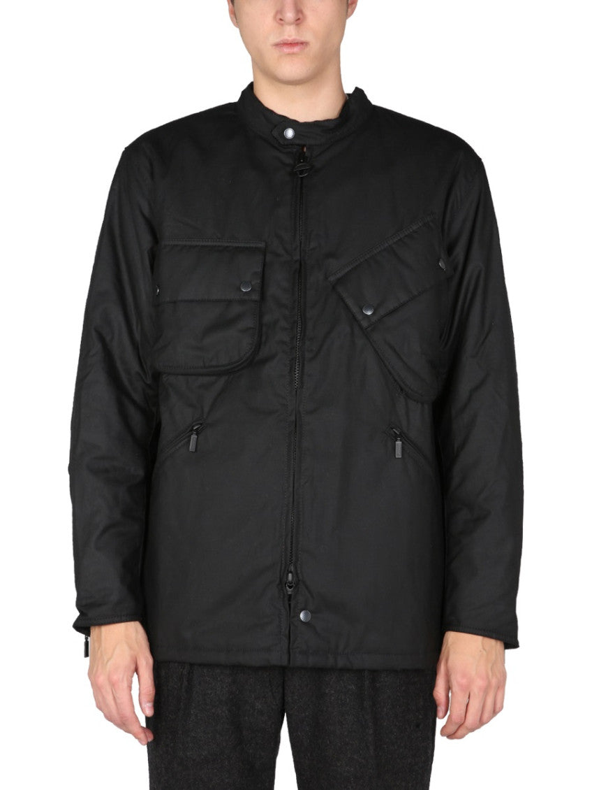 Black Mandarin Collar Jacket 1