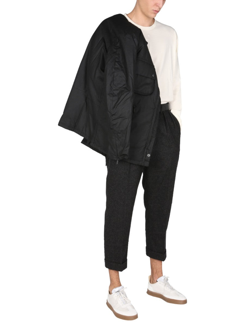Black Mandarin Collar Jacket 2