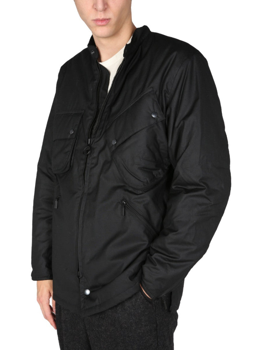 Black Mandarin Collar Jacket 4
