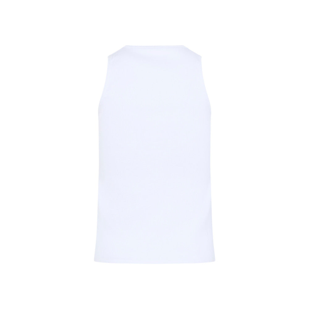 White Round Neck Top 2