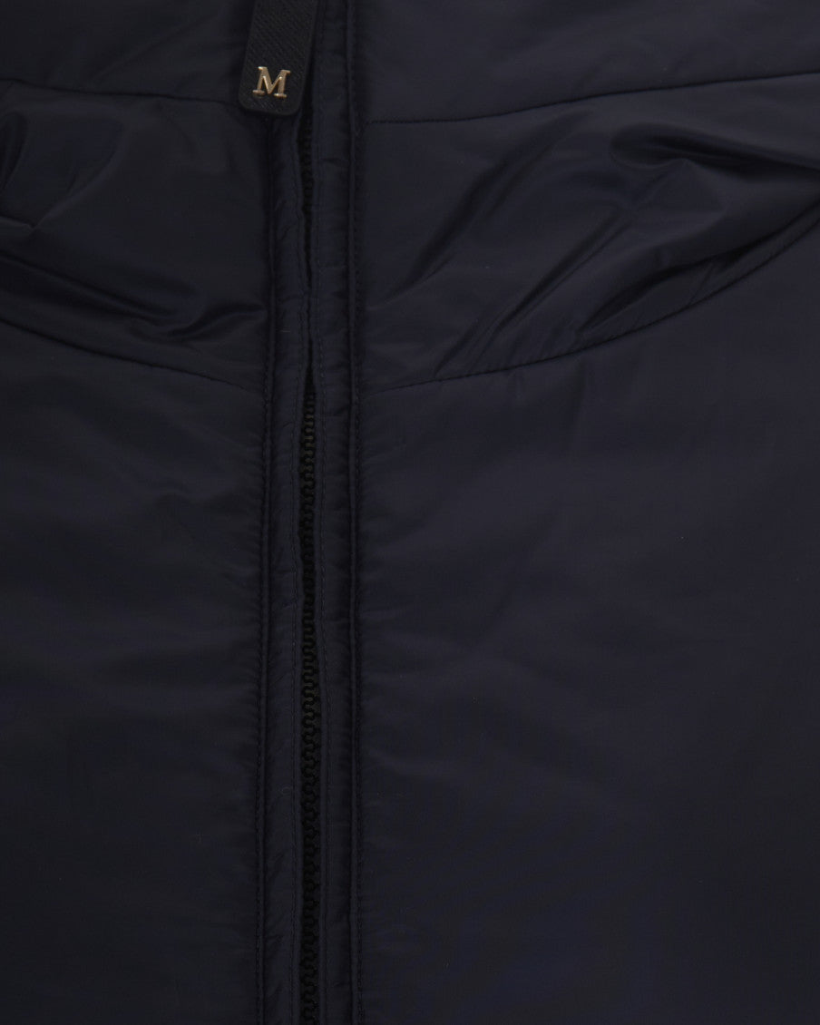 Blue Solid Hood Jacket 3