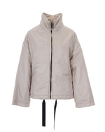 Natural Solid Mock Collar Jacket 1