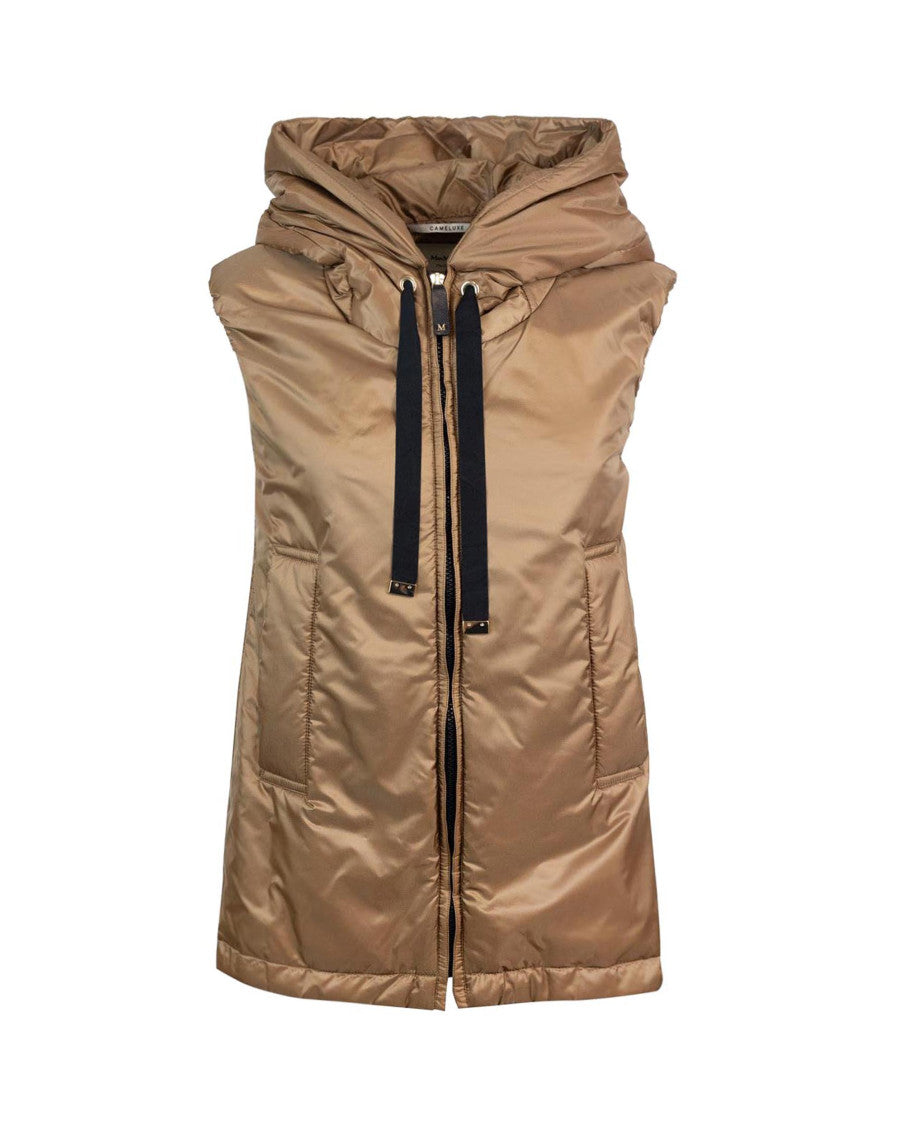 Brown Solid Hood Jacket 1