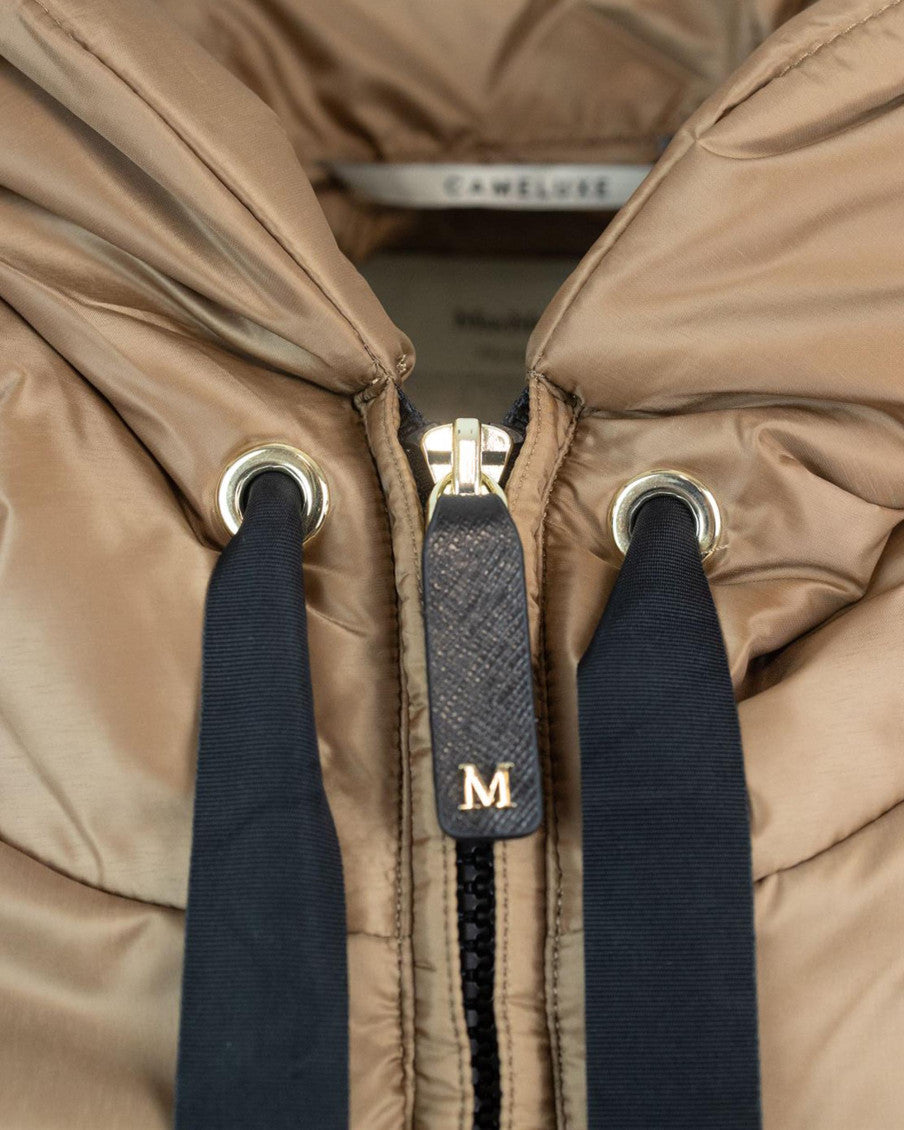 Brown Solid Hood Jacket 3