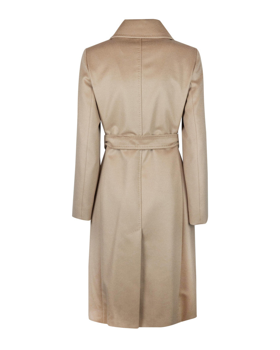 Brown Solid Shirt Collar Trench Coat 2