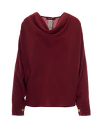 Red Cowl Neck Top 1