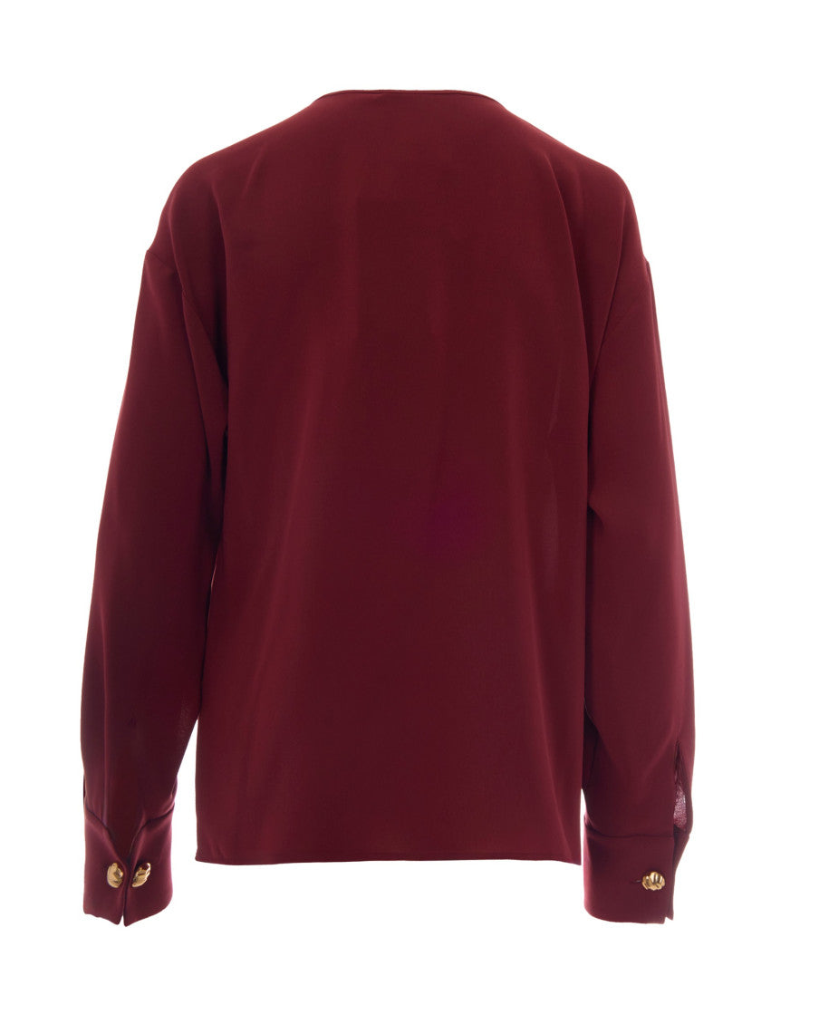 Red Cowl Neck Top 2