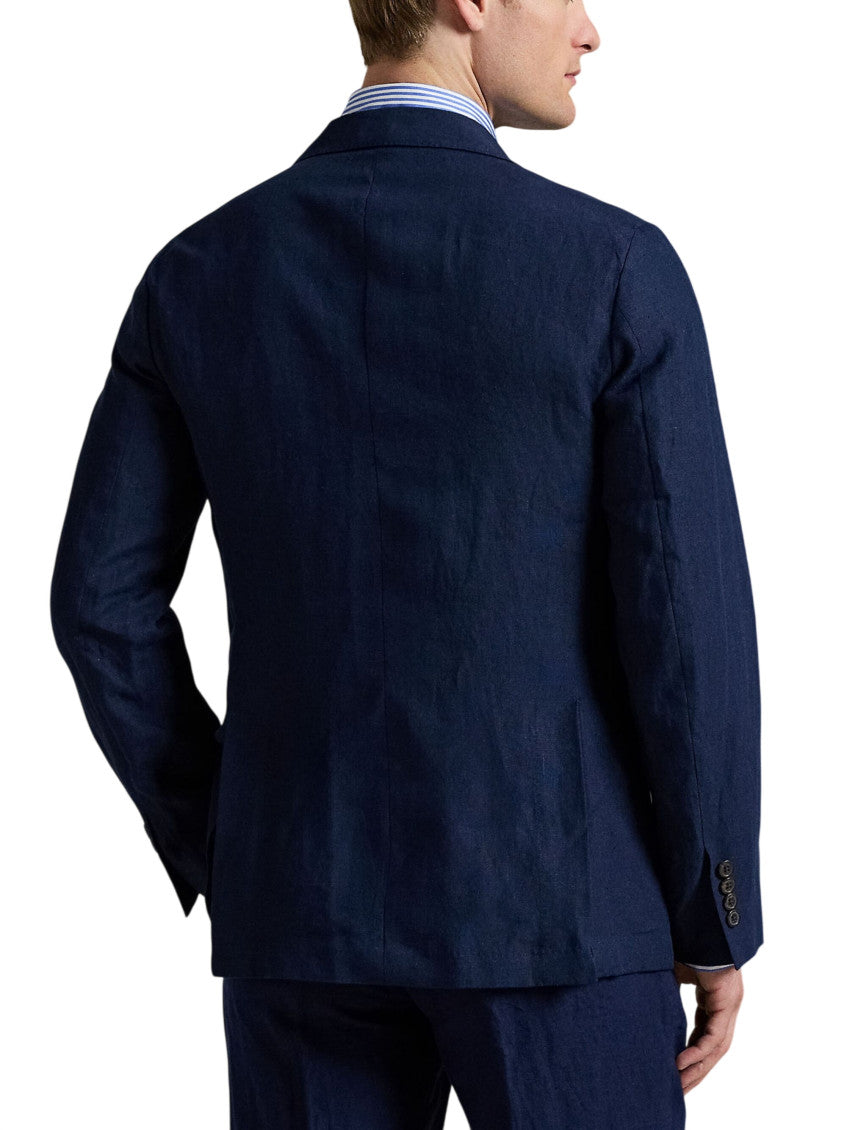 Navy Blue Solid Blazer 3