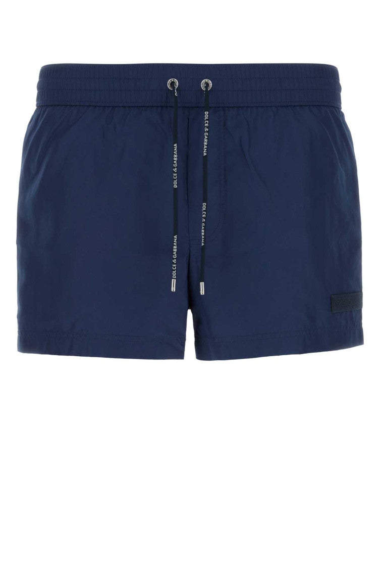 Navy Blue Logo Swim Shorts 1