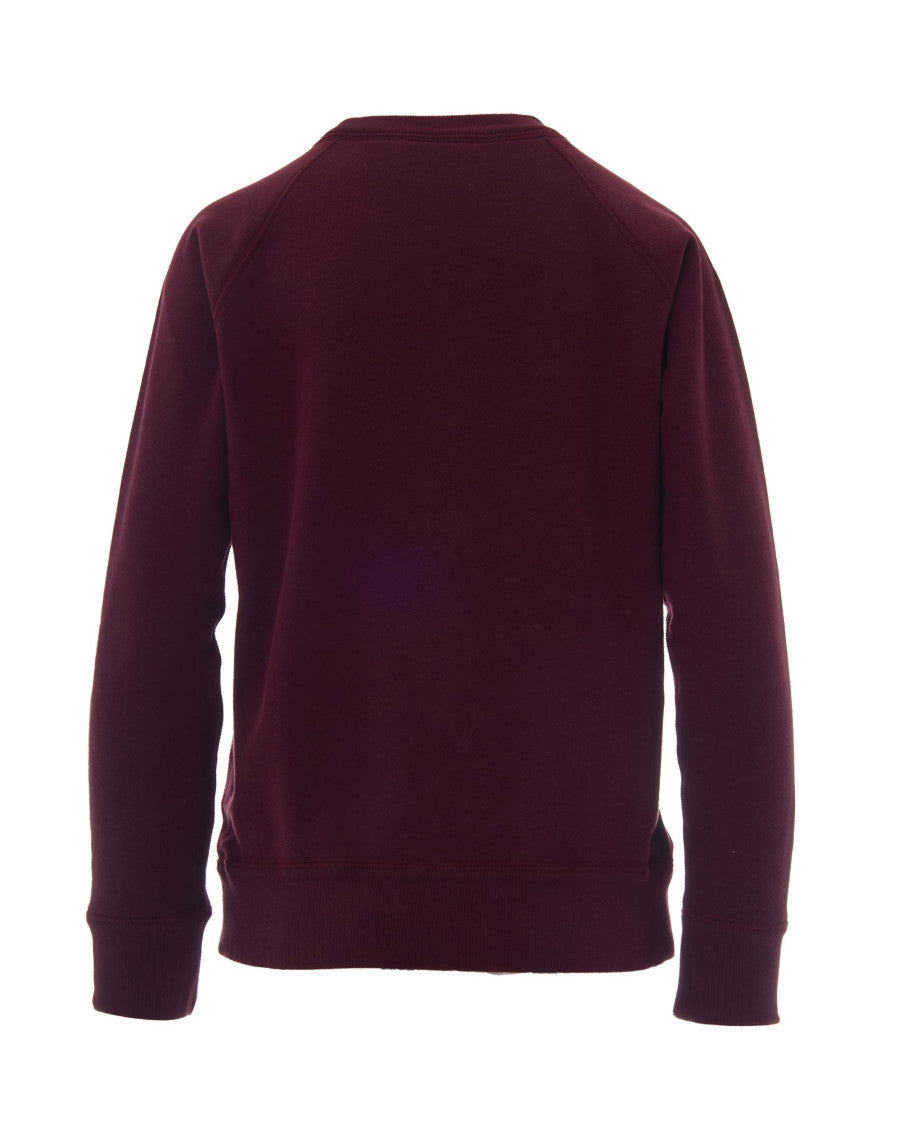 Maroon Logo Crew Neck Sweatshirt 2