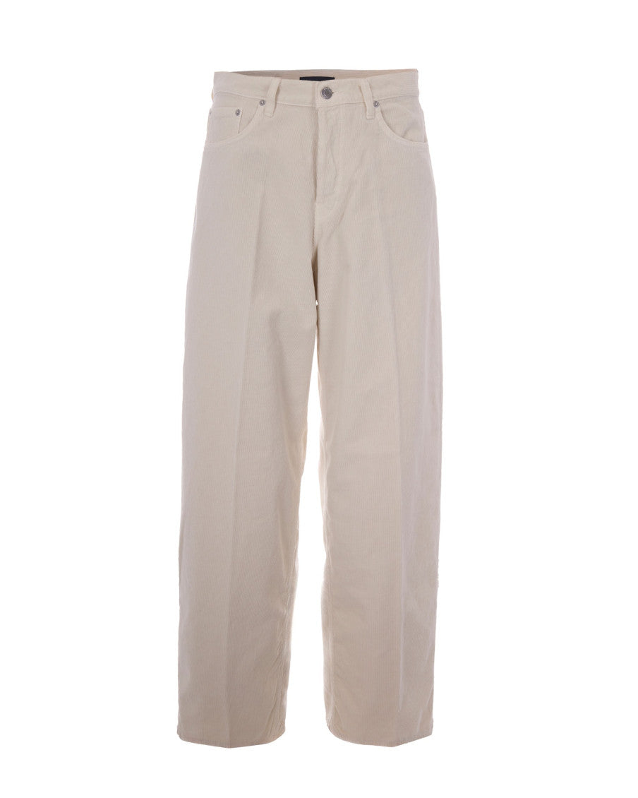 Beige Straight High Rise Jeans 1