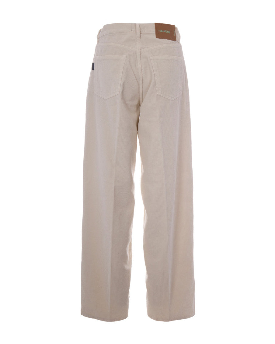 Beige Straight High Rise Jeans 2