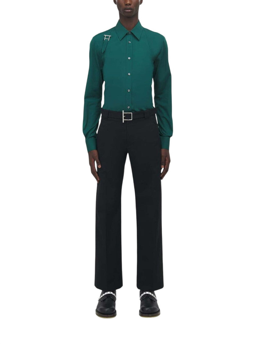 Black Flat Front Trouser 2