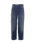 Blue Tapered High Rise Jeans 1
