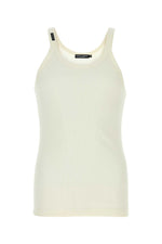 Beige Round Neck Tank Top 1