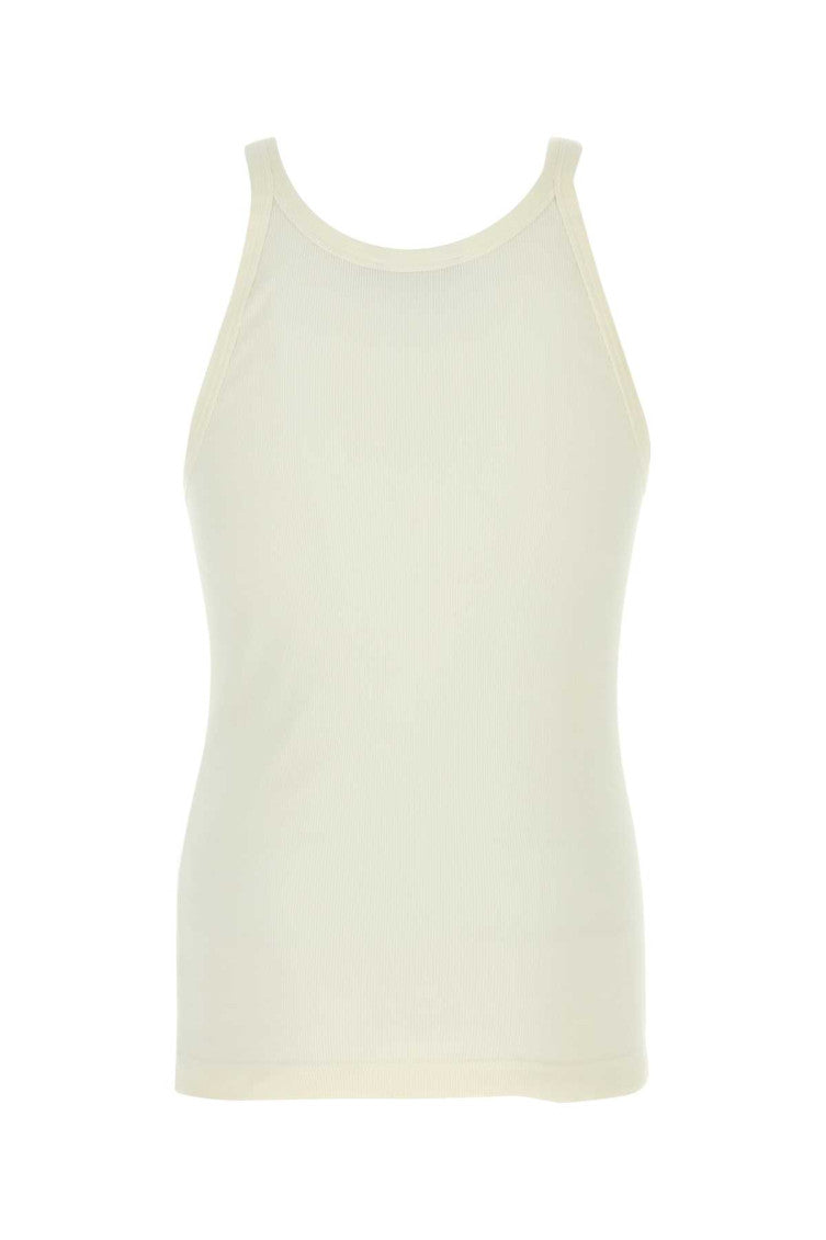 Beige Round Neck Tank Top 2