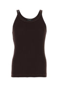 Dark Brown Knitted Tank Top 1