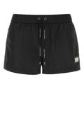 Black Logo Swim Shorts 1