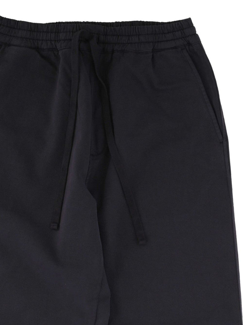 Black Solid Track Pants 3