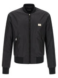 Black Logo Bomber Jacket 1
