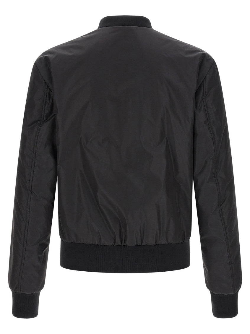 Black Logo Bomber Jacket 2