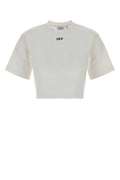 White Logo Crew Neck T-Shirt 1