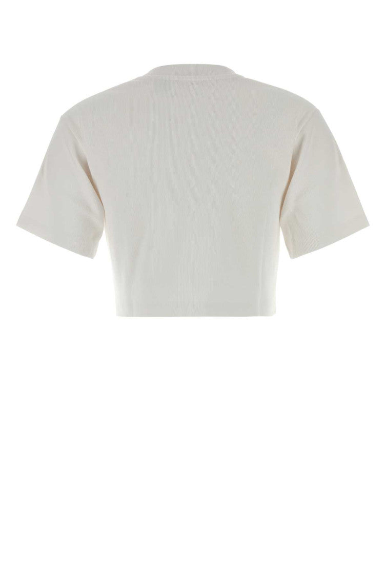 White Logo Crew Neck T-Shirt 2