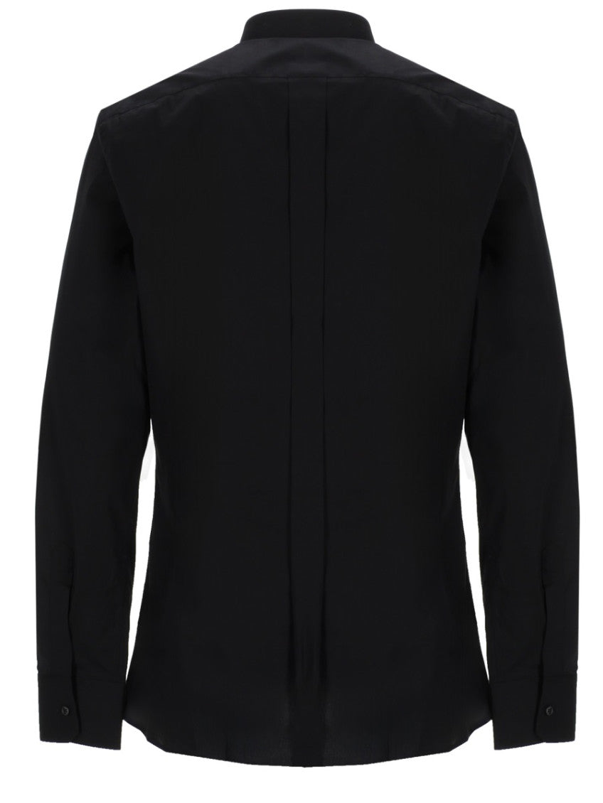 Black Slim Solid Shirt 2