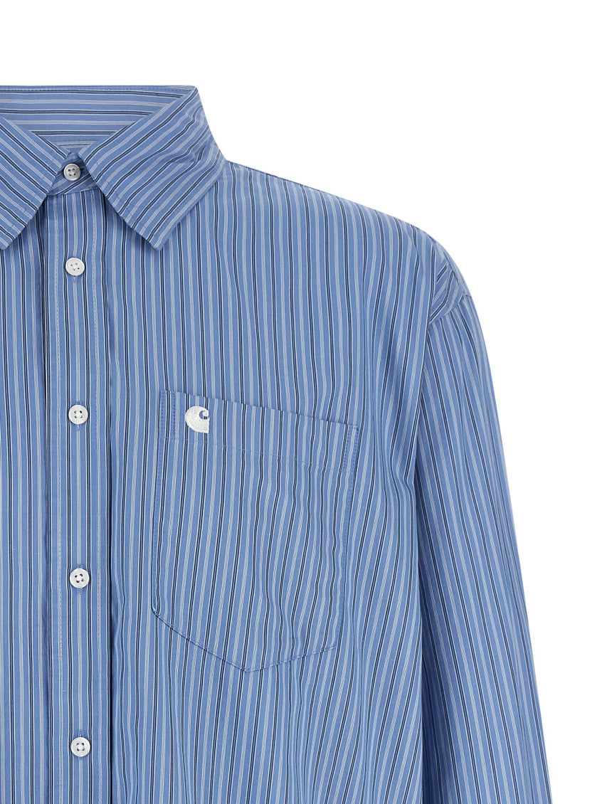 Blue Regular Stripes Shirt 3