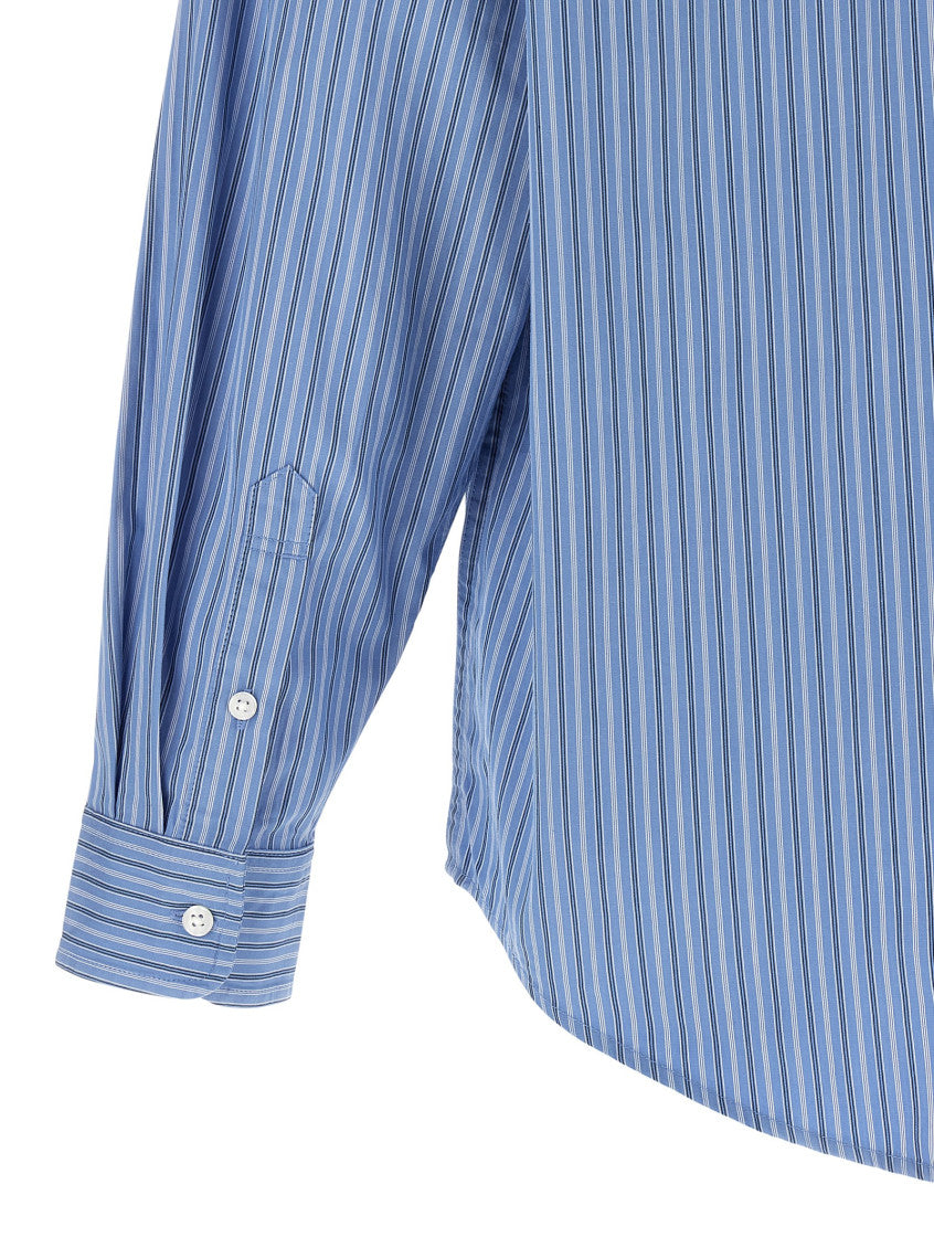 Blue Regular Stripes Shirt 4