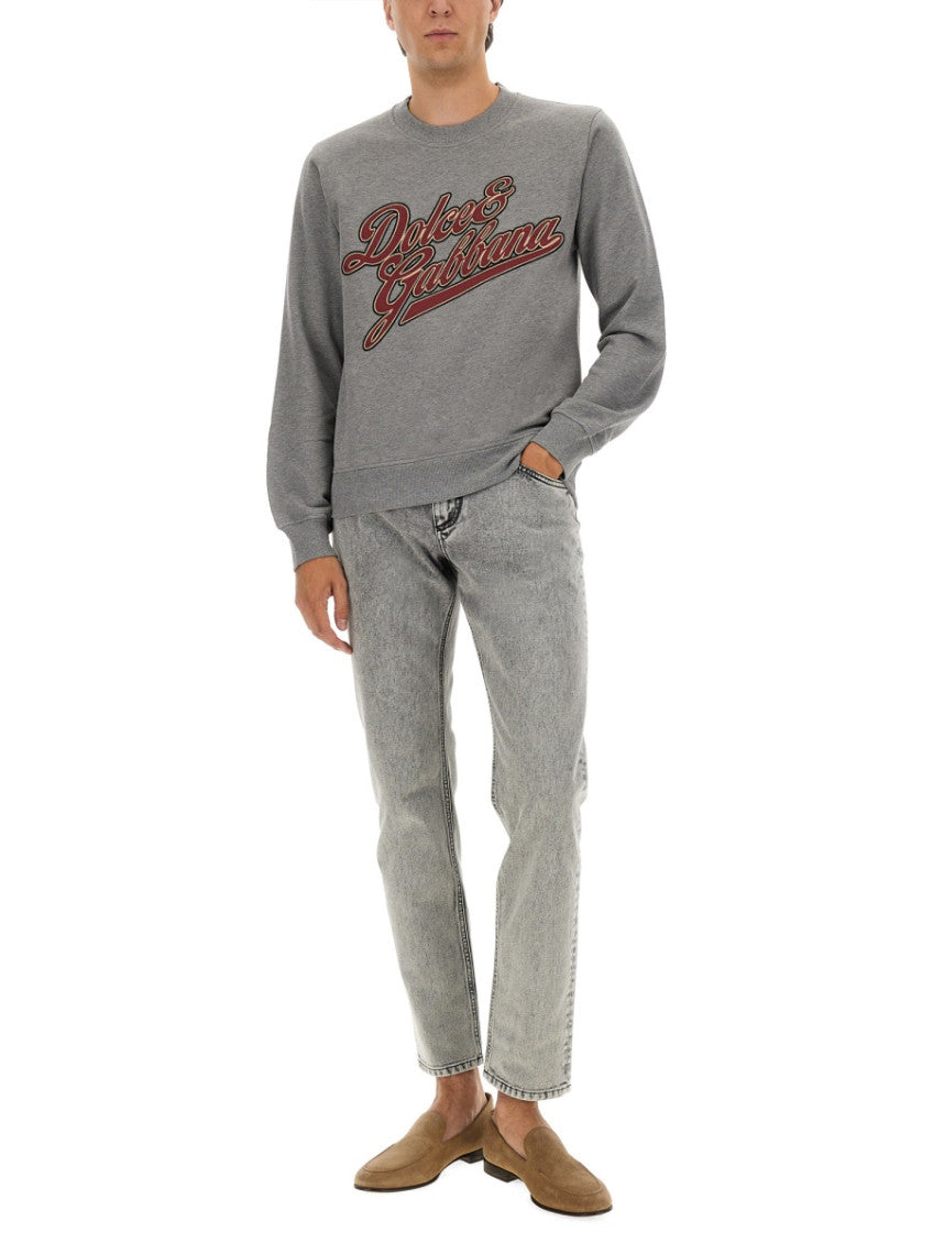 Grey Crew Neck Sweatshirt 2